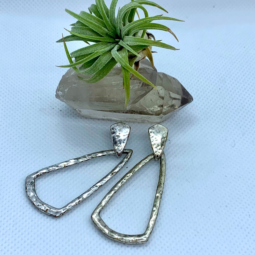 Lucky brand vintage silver tone earrings